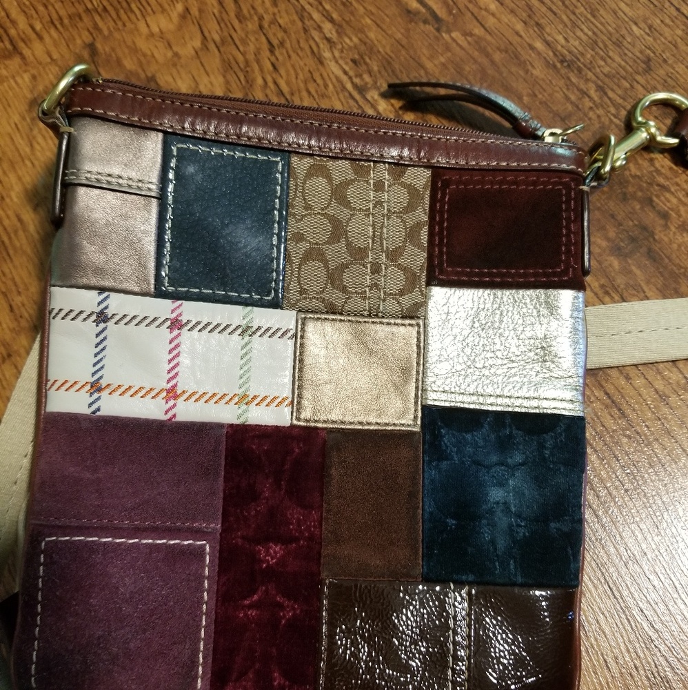 Authentic Coach Patchwork Crossbody - image 4